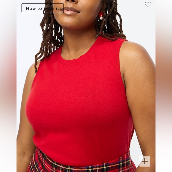 NWT J.Crew Factory Shell Sweater, Deep Ruby, size LARGE - Picture 4 of 7